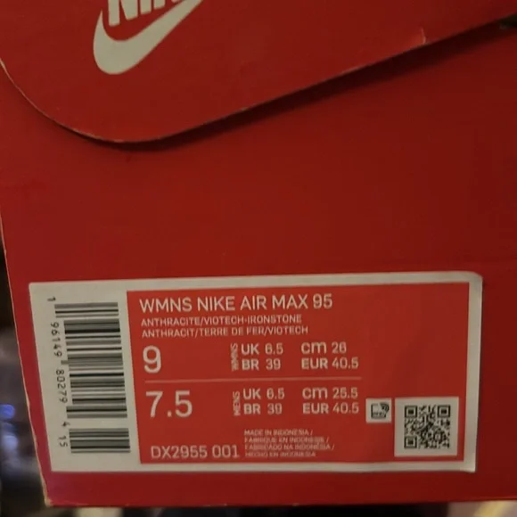 NIKE Air Max 95 Viotech Anthracite Safari Suede Women's 9 - Picture 11 of 12